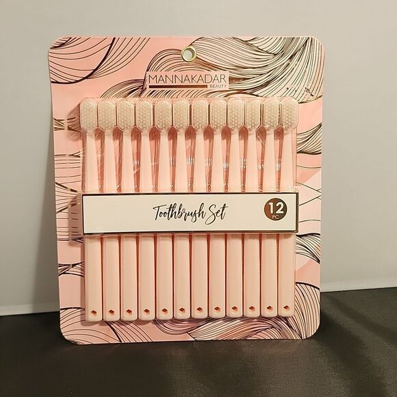 BRAND NEW MANNAKADAR PINK TOO TOOTHBRUSH BRUSH SETS - Picture 4 of 9